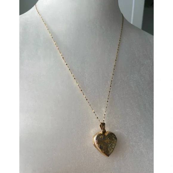 Vintage Heart Shaped 925 Silver Pendant - Picture 3 of 5